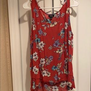 XL A.N.A sleeveless floral blouse